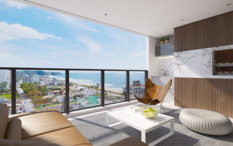 Andar alto no Ocean Wind Residence