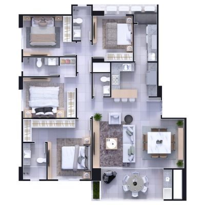 Apartamento no Tesla Residencial